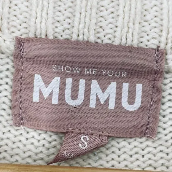 Show Me Your Mumu Rainbow Slope Weston Half Zip Pullover Sweater Knit Small - Picture 11 of 13